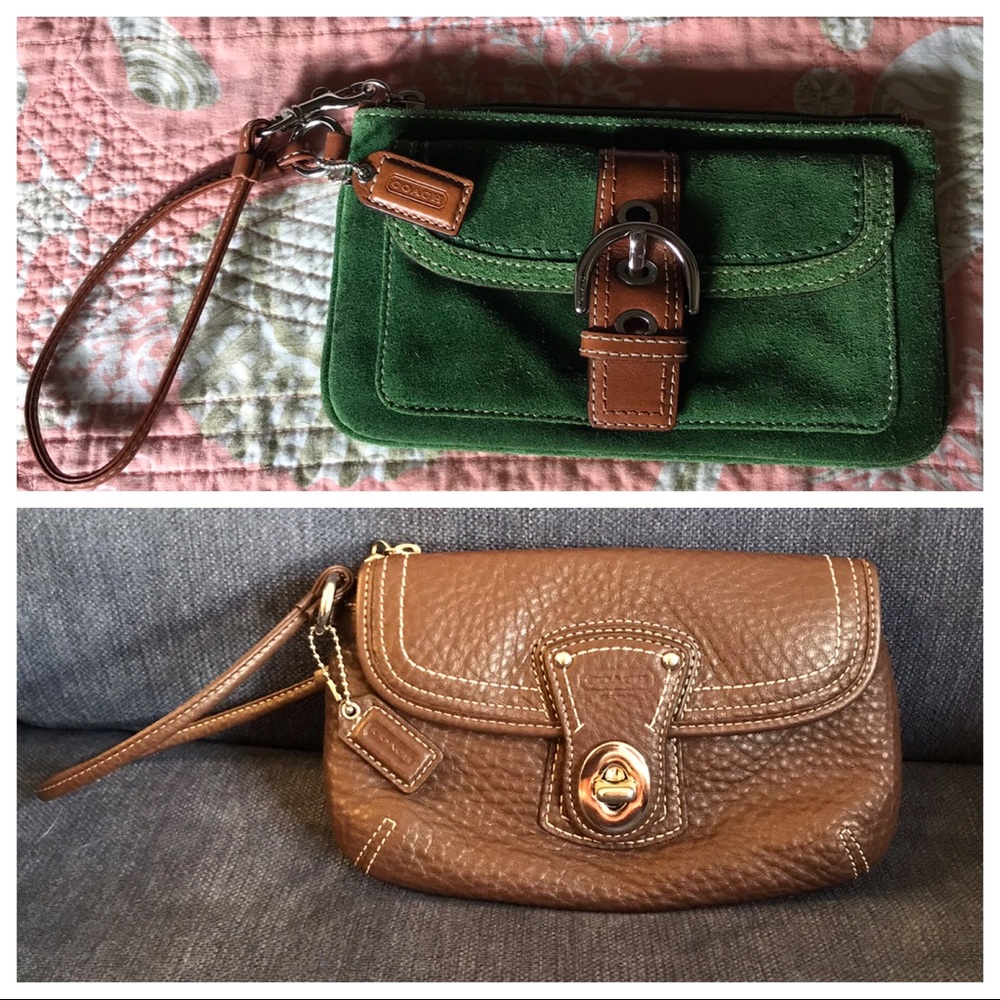 2 Coach wristlets (see details)